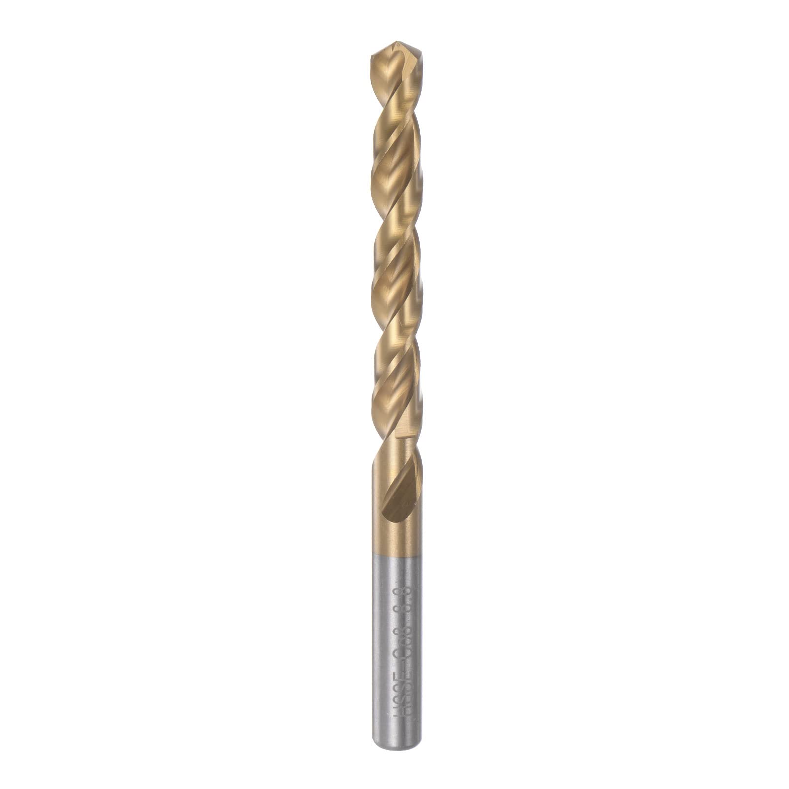 Broca Helicoidal M42 De 8,1 Mm Con Recubrimiento De Titanio – HSS-E Con 8% De Cobalto, Ideal Para Acero Inoxidable Y Metales Duros