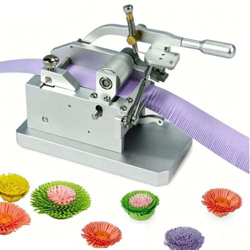 Máquina de corte manual de flecos de filigrana, ancho ajustable (0,3-4 mm) y longitud, fabricante de borlas de papel, herramienta de manualidades de flores de papel hecha a mano en 3D para proyectos