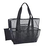 BTOSEP Bolsa de playa con forma de tote multiusos para mujer, bolsa de playa, plegable, bolsa de deporte, bolsa de viaje a prueba de arena