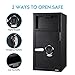 Depository Drop Safe Box for Business, 13.7'' X 15.7'' X 27.2'' Anti-Theft Money Drop Box with Digital Keypad, Fireproof Drop Slot Safes with Front Load Drop Box for Money and Mail, Church