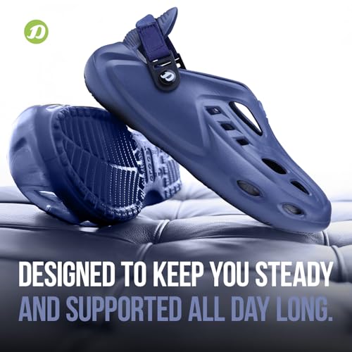 Image of DOCTOR EXTRA SOFT Men's Sports Extra Padding Casual Clogs /Sandals with Adjustable Back Strap for Adult| Comfortable & Lightweight| Stylish & Anti-Skid| Everyday Use Waterproof Mules Gents & Boys D-531