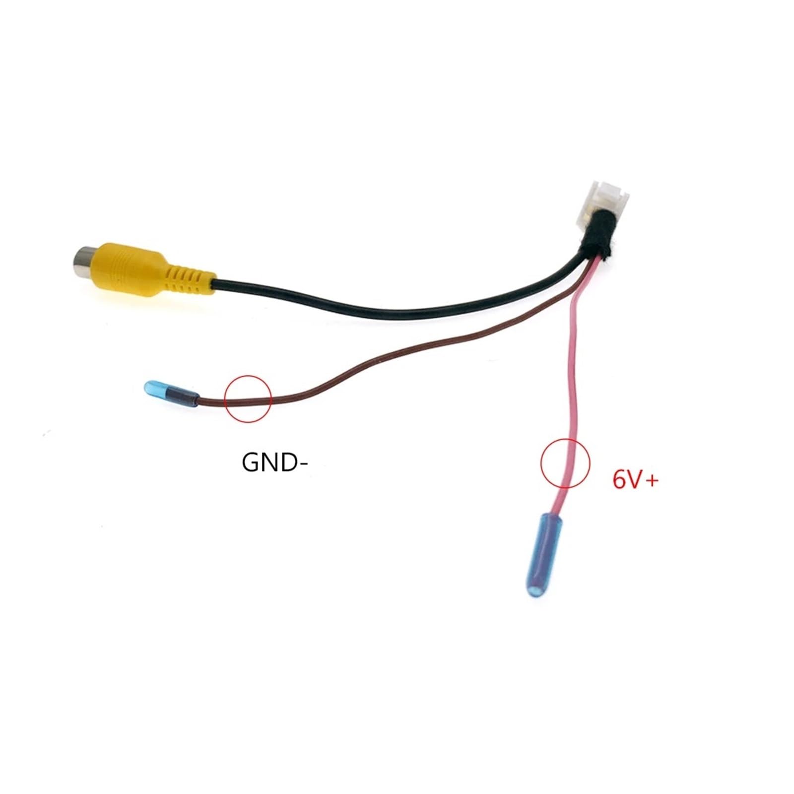 Retrocamera Auto Cavo Adattatore Per Telecamera Posteriore Per Retromarcia Autoradio A 8 Pin Da 12 V A 6 V E 5 V Per Aygo Per Citroen C1 Per Peugeot 108(B)