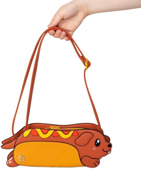 Squishable/Dachshund Hot Dog Crossbody Purse
