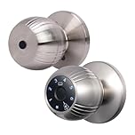 Tomvorks Keyless Entry Fingerprint Smart Door Lock Sturdy Aluminum Alloy for Home Security App Remote Access (Silver)