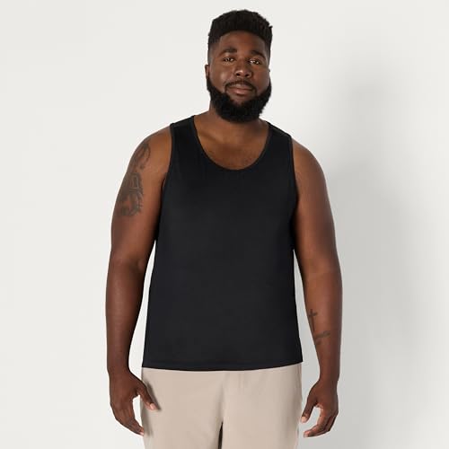 Image of Amazon Essentials Men's Quick Dry Tech Stretch Active Sleeveless Gym Tank Top Workout Shirt