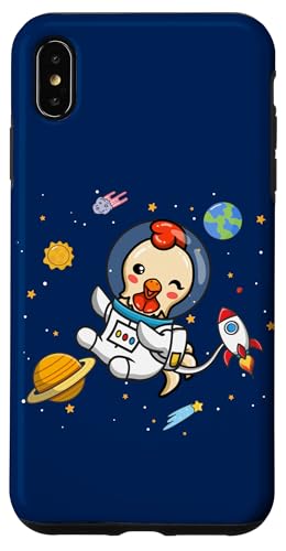 Funny Kids Girls Boys Womens Kawaii Space Pet Chicken Lover �X�}�z�P�[�X iPhone XS Max �p