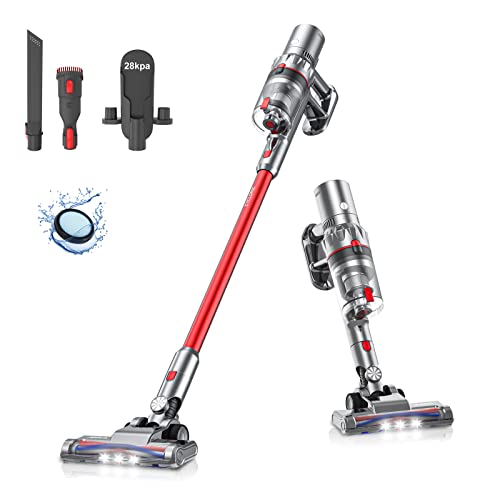 aonus A3 Aspirapolvere senza Fili Potente 30000Pa 420W, Scopa Elettrica senza Fili Ricaricabile con Touchscreen LED Autonomia 45Min, per Pavimento Tappeti Parquet Peli Animali Divano