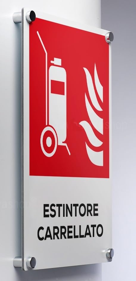 INSTALLAZIONE: tramite appositi distanziali in acciaio inox.