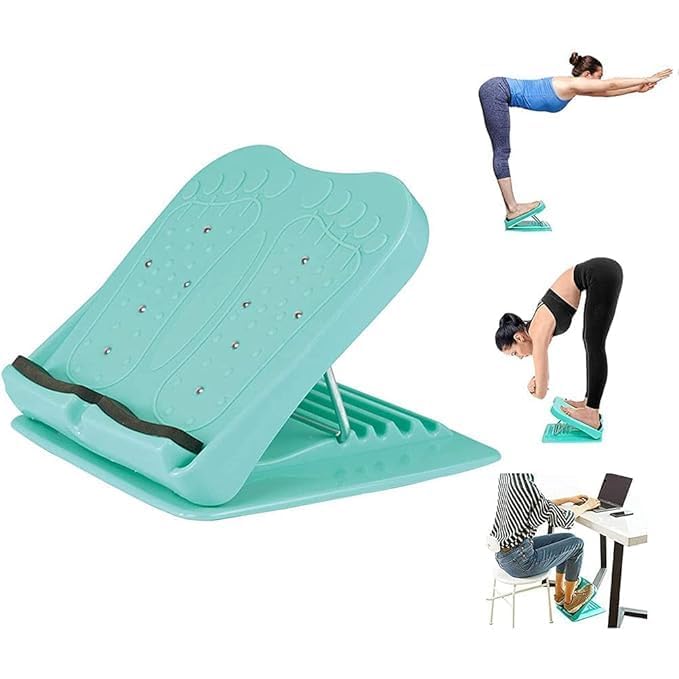 WENGTY Adjustable Slant Board, Balancing Incline Board Portable Leg Exercise Ankle Foot Calf Stretcher Balancing Fitness Pedal Wedge Stretch for Rib, Heel, Hamstring, Achilles, Leg Calves Muscle Exercise Trainer-image-26