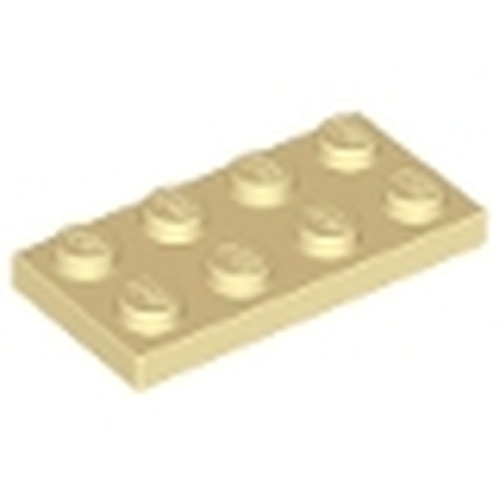 LEGO Construction Plate 2x4, Part 3020 (Tan, 50, Bricks) — image 1