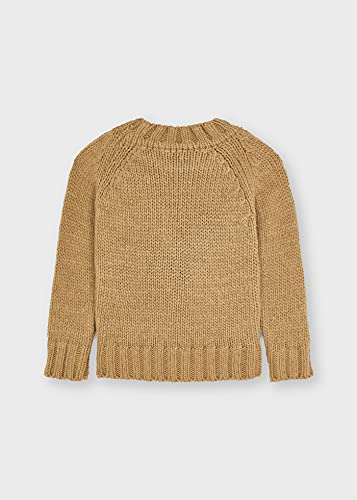 Mayoral Braided Sweater for Girls Hazelnut2