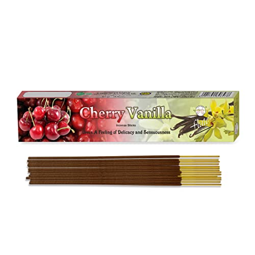 Flute Cherry Vanilla Fragrance Incense Stick - 15 Sticks/Pack -12 Packs/Box #TOP1