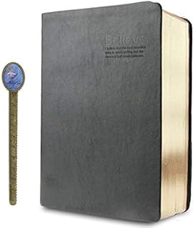 Soft Faux Leather Thick 640 Pages Blank Notebook A5 Daily Bible Study Notebook Diaries Drawing Sketchbook Scrapbook Life Records Best for Two Years Writing