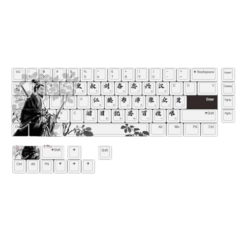 Capuchons de touches pour claviers mécaniques 60 % 61 64 68 à thème chinois