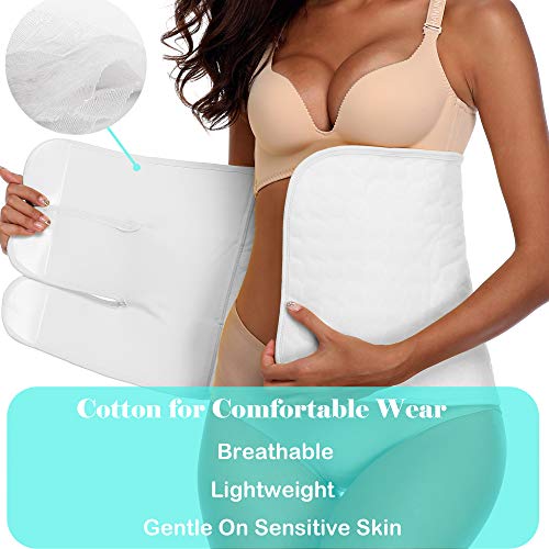 image for PAZ WEAN Abdominal Surgical Binder Wrap for Stomach Post Surgery Compr