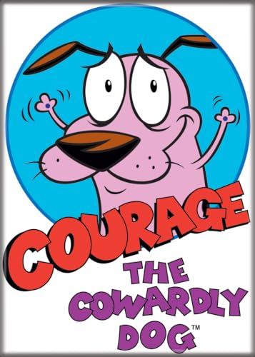 Imán Rectangular Courage The Cowardly Dog 2.5 x 3.5 in miniatura 1