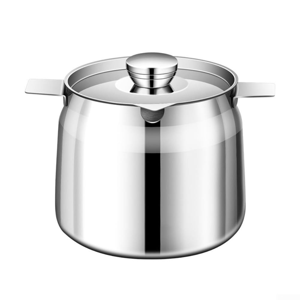 Grand récipient à huile en métal pour stocker les ingrédients de cuisson