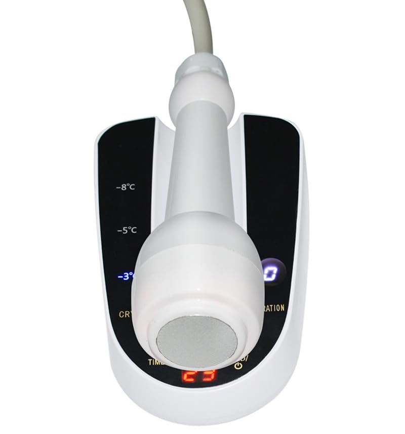 Portable Vibration Cold Hammer Facial Machine With Red Green Blue Light