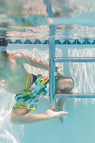 Pokemon Charmander Ivysaur Pikachu Squirtle Big Boys Swim Trunks Yellow 14-16 #TOP5