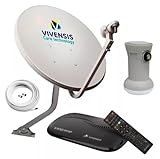 Kit Parabólica Ku Completo Vivensis para TV Digital