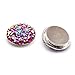 Polytree Magnetic Round Rhinestone Hijab Pin Headscarf Abaya Shawl Scarf Crystal Brooch Clasp Pin Rose Red