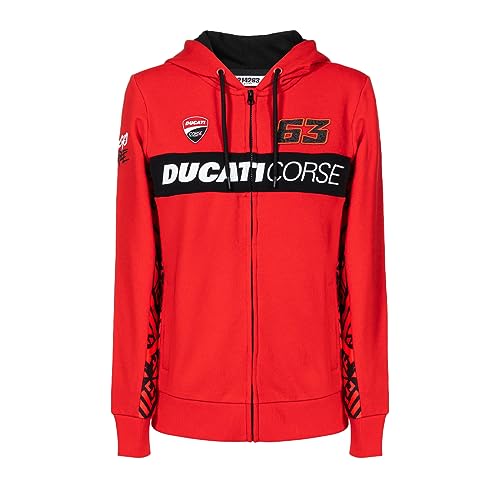 Sudadera VR46 Ducati Bagnaia ropa de moto para mujer casual deportiva negro S