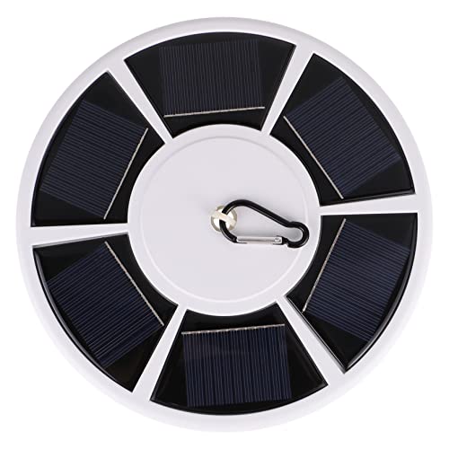 COOPHYA luce del pennone all'aperto alimentato ad energia solare giardino Punpoli decorativo di palo della bandiera solare per asta portabandiera a energia solare AbS bianca