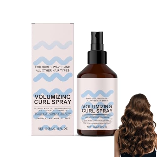 Curl Spray - Hidrata, Nutre y Fortalece tus Rizos al Instante - Elimina el Frizz y Desenreda sin Dañar - Spray Definidor para Cabello Rizado y Ondulado - El pelo de la lámpara mejora el encrespamiento