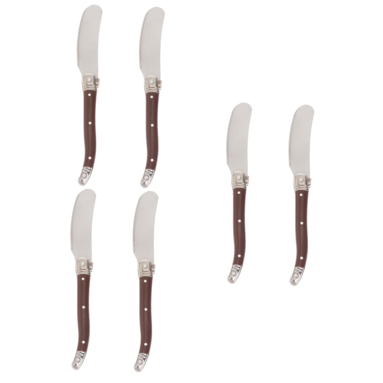 IMIKEYA Set di 3 coltelli per burro, raschietto per cupcake, pennello per torta, spatola per burro, spatola per gelatina e raschietto per 2 pezzi x 3