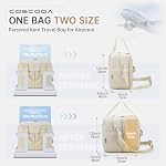 6x13x17 inch Personal Bag for Budget Flights in Canada,15x33x43 cm Travel Bag,Expandable 20-30L Carry on Duffel Bag,Flight Approved Underseat Weekender Overnight Bag with Wet Pocket