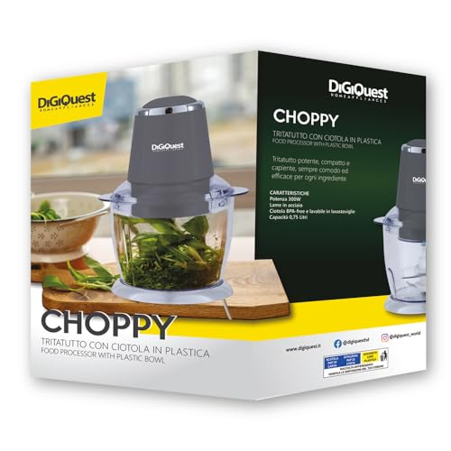 Digiquest Tritatutto con ciotola in plastica