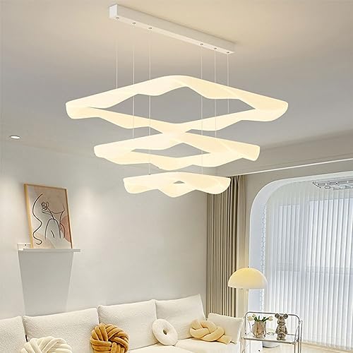 Hauteur réglable et intensité variable : le lustre LED moderne CONERY idéal