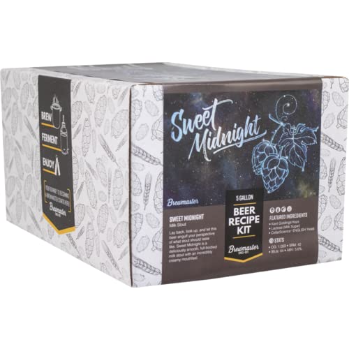 SWEET MIDNIGHT MILK STOUT Premium Beer Ingredient Extract Kit BMKIT135