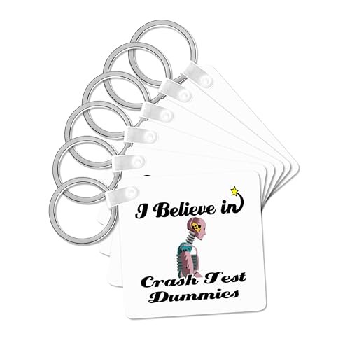 3dRose, I Believe In Crash Test Dummies, set of 2