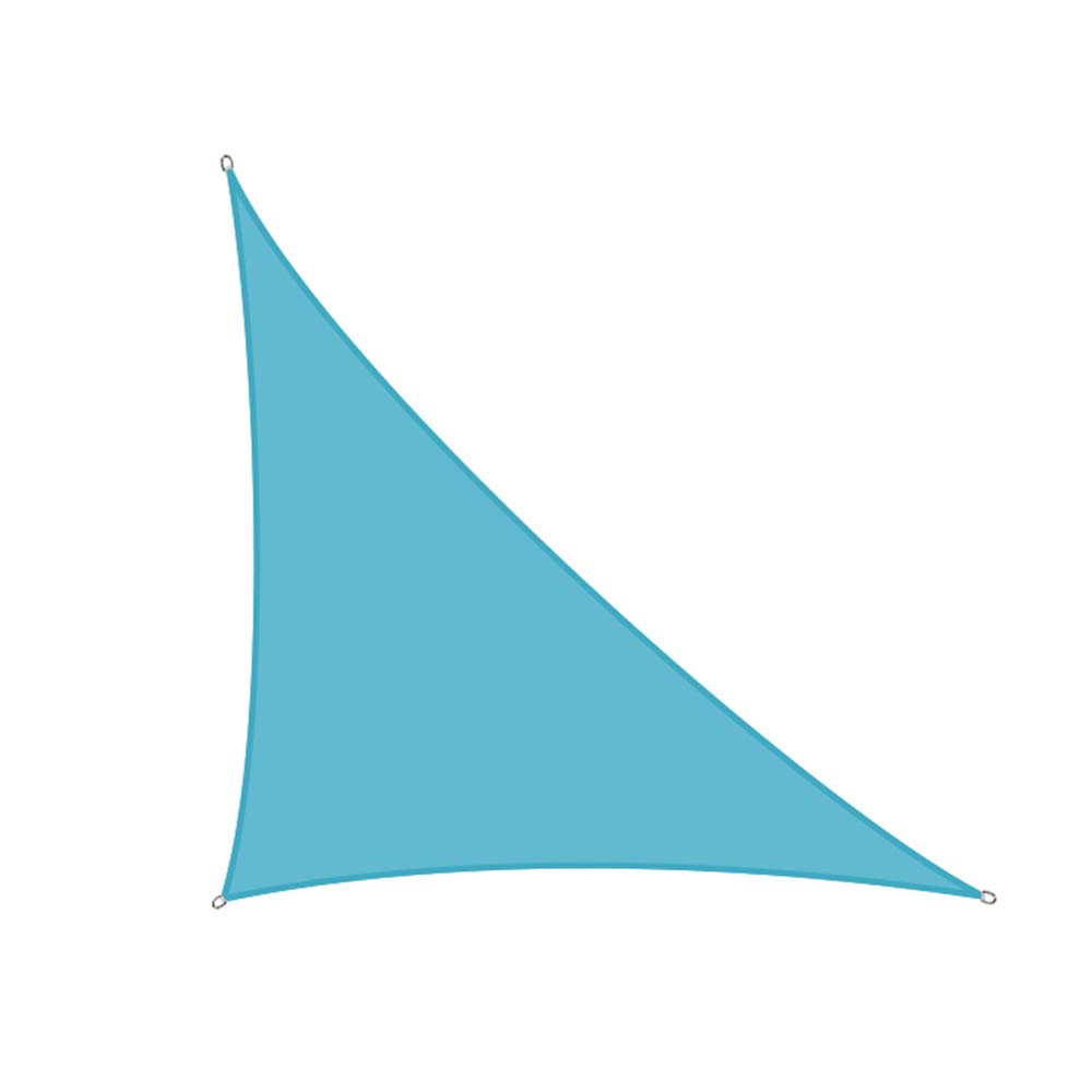 Voile d'ombrage triangle droit BrolEo bloque 98% UV contre la chaleur sur terrasse et jardin
