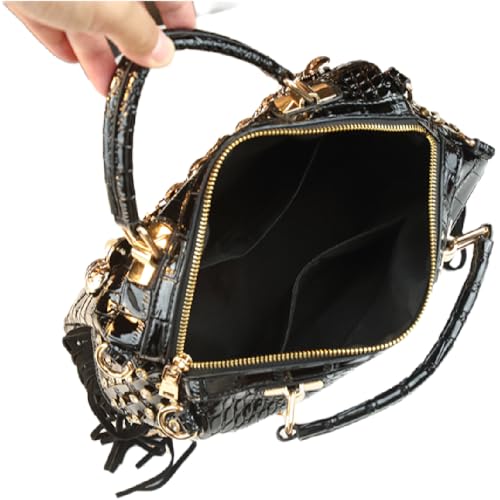 Bolso Satchel de Mujer con Asa Superior de Cuero miniatura 7