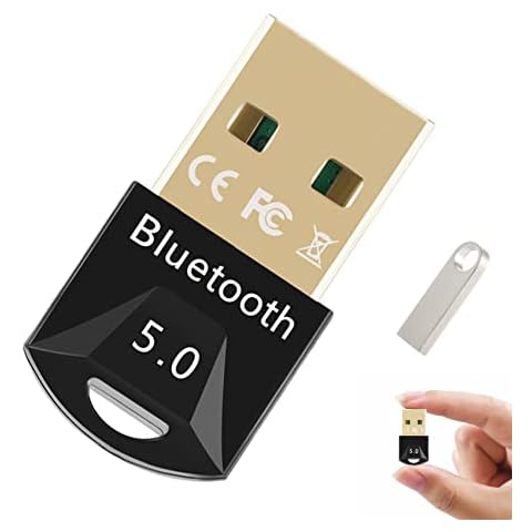 Olakin USB Bluetooth 5.0 Adapter, Mini Bluetooth 5.0 Dongle Cover
