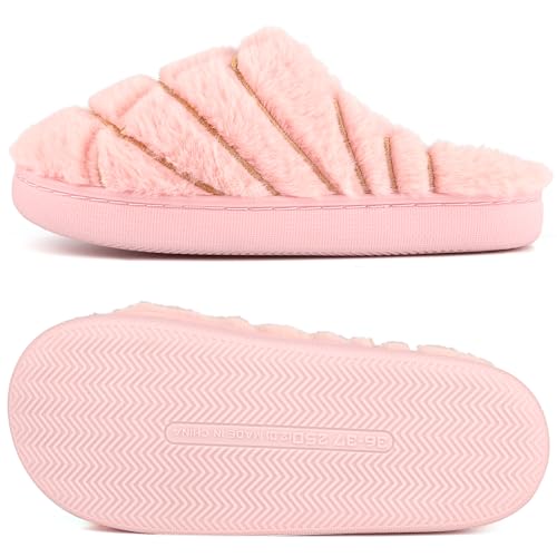 House Slippers for Women Men Soft Cozy Warm Slippers Plush Warm Home Shoes3