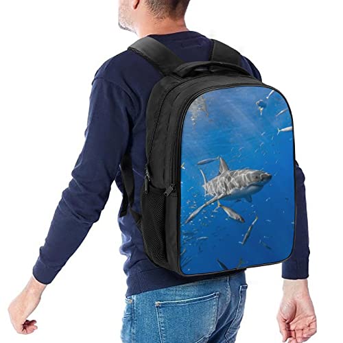 Sac à dos de mode motif requin relief 3D structure allégée - 5