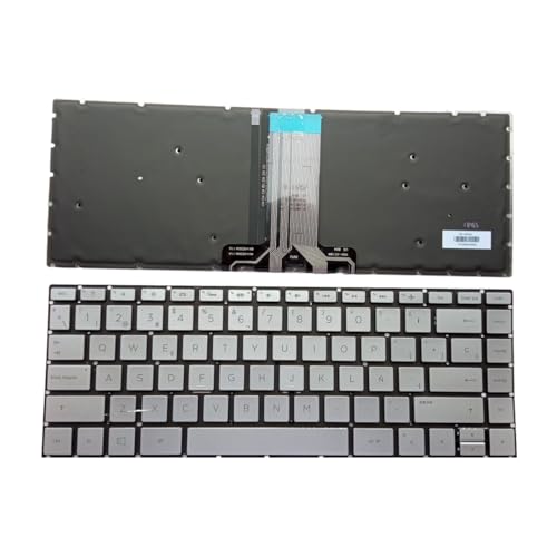 US RU SP BR �o�b�N���C�g�L�[�{�[�h HP Pavilion X360 14-BS 14-BA 14T-BA 14M-BA 14-BW 14-BF 14G-BR 240 G6 245 246 �p(SP Backlit Silver)