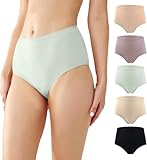 BATTEWA Washable Absorbency Incontinence Regular Underwear for Women, Reusable Leak Proof Protection Panties for Bladder Leakage(5Color, Large, 5 Pack)