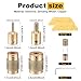 Diamond Grinder Bit Head Tools 1 3/4 1/4 1/8 inch Brass Core Stained Glass Grinder Bits for Grinding Stone Stained Glass