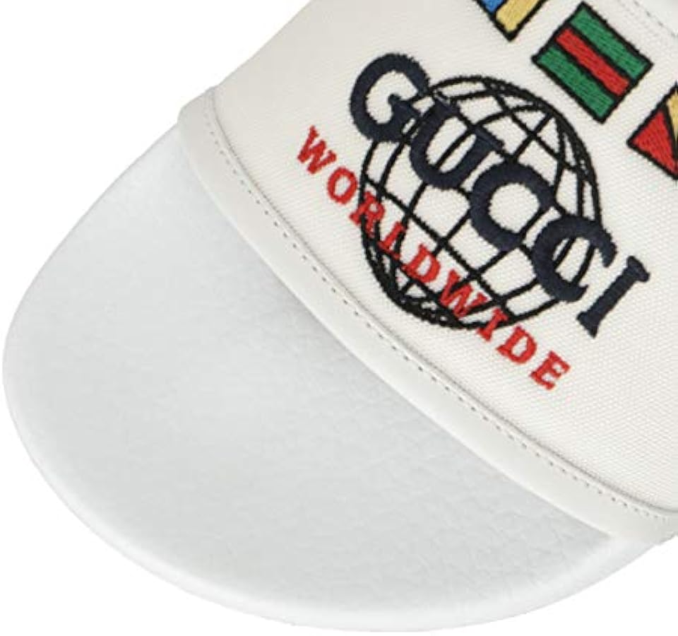 Amazon | [グッチ] サンダル メンズ New スライドサンダル WHITE/DARK