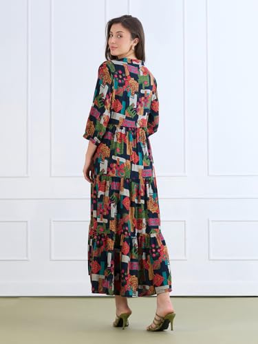 Image of MomToBe Women's Rayon Maternity Dresses | Pregnancy Feeding Nursing Dress with 14 inch Zip on Both Sides