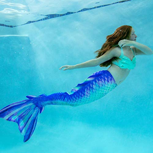 image for Fin Fun Atlantis with Included Monofin - Swimmable Mermaid Tail w/ 3D 