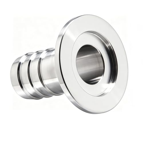 Image of QiiMii KF25 Flange to 20 mm Rubber Hose Barb Adapter Fitting for Vacuum