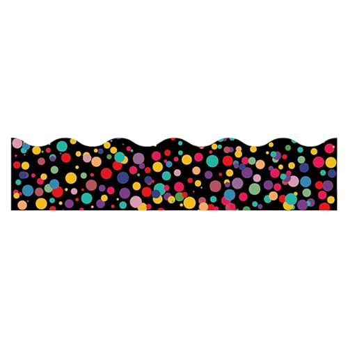 Adhesivo decorativo para tablón de anuncios para decoración – Decoración de borde de pizarra para aula, tiras adhesivas para exhibición | Suministro de enseñanza decorativo para profesores