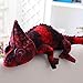 OLOEY 1pc 70cm Simulazione Dinosauro Peluche Peluche Camaleonte Peluche per Bambini Creativo Divano Cuscino Bambole Fresco Regalo di Compleanno Rosso