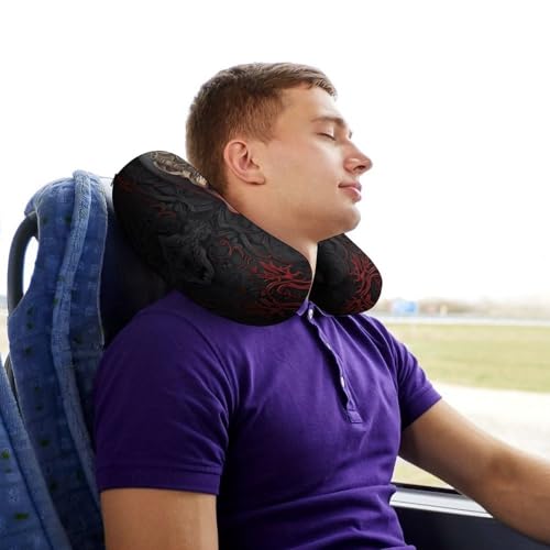 Almohada de viaje espuma viscoelástica tamaño único miniatura 7