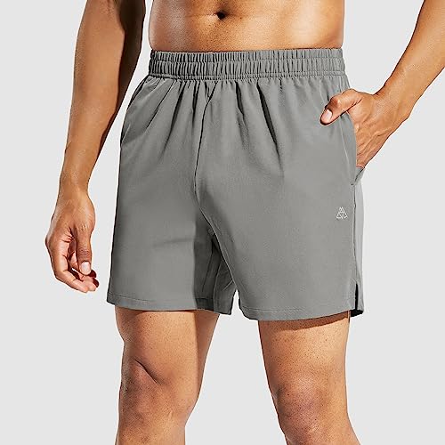 Haimont Men's Athletic Running Shorts 5 Inches for Gym Sports Active Workout with Pockets, Quick Dry, Water Resistant2
